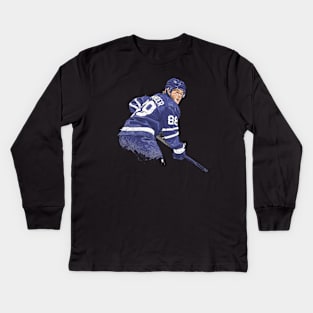 William Nylander Toronto Illustration Kids Long Sleeve T-Shirt